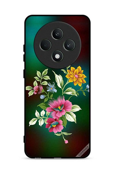 Covernex غطاء حماية لهاتف Oppo Reno12 F 4G بنقشة زهور عالية الدقة