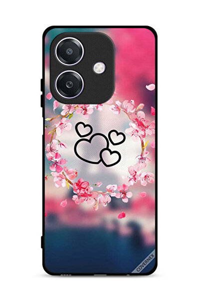 Covernex غطاء حماية لهاتف Oppo A3x 5G بتصميم قلوب ومشبك فني