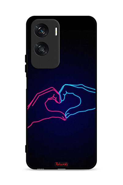 Tolwak غطاء حماية لهاتف Honor X50i 5G بتصميم يد مؤثرة تصنع القلب