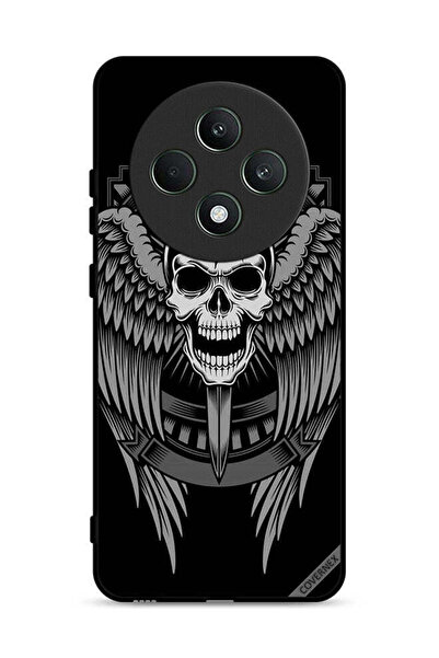 Covernex جراب حماية لهاتف Oppo Reno12 F 4G بتصميم جمجمة وأجنحة نسر