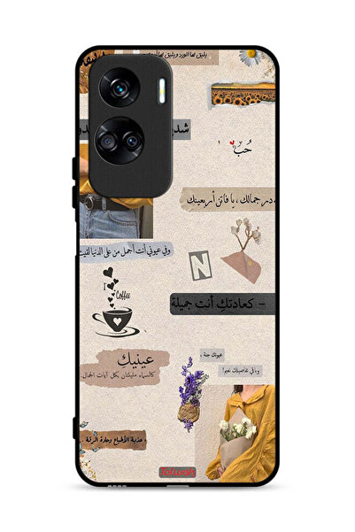 Tolwak غطاء حماية لهاتف Honor 90 Lite 5G بعبارات حب عربية