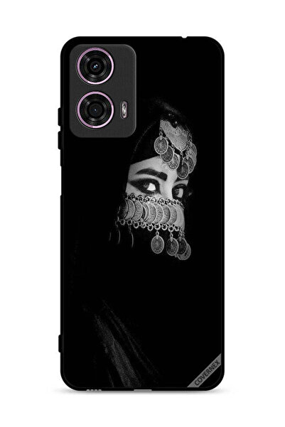 Covernex غطاء حماية لهاتف موتورولا موتو جي 24 4G، فتاة ذات عيون جميلة ووجه مج...