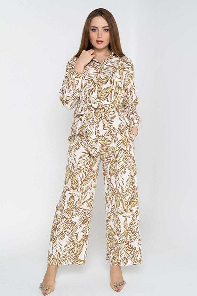 Nichii Wide-Leg Printed Long Pants