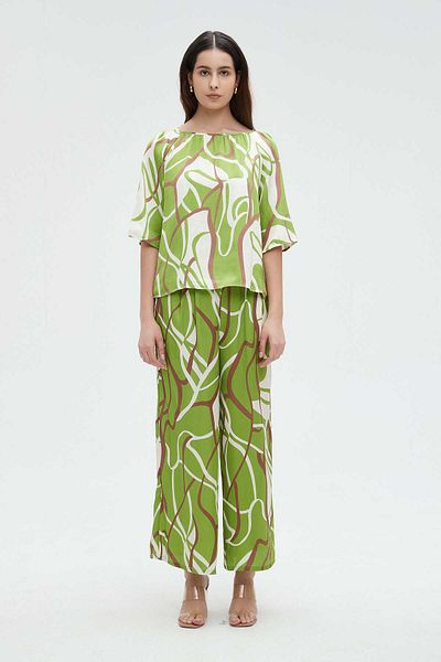 Nichii Women's Printed 3/4 Sleeve Blouse