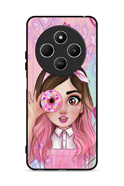 Covernex غطاء حماية لهاتف شاومي ريدمي 14R 5G برسومات فتاة محبة للدونات