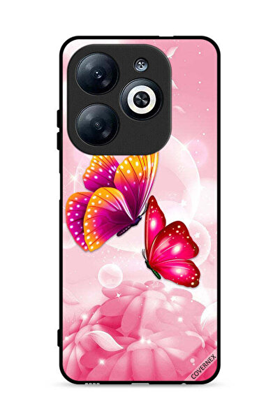 Covernex غطاء حماية لهاتف إنفينيكس سمارت 8 4G بنقشة فراشات لطيفة