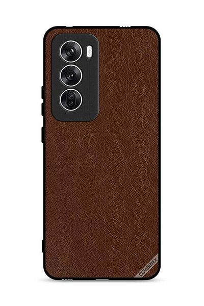Covernex غطاء حماية جلدي بنقشة جلدي لهاتف Oppo Reno12 5G