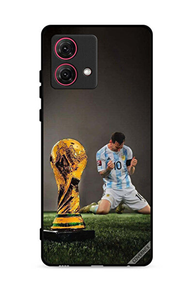 Covernex غطاء حماية لهاتف موتورولا موتو جي 84 5G بطبعة ليو ميسي وكأس الفيفا