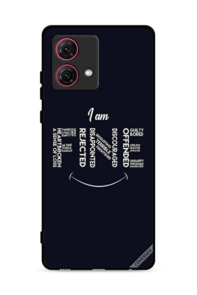 Covernex غطاء حماية لهاتف موتورولا موتو جي 84 5 جي، بخط عربي: أنا بخير