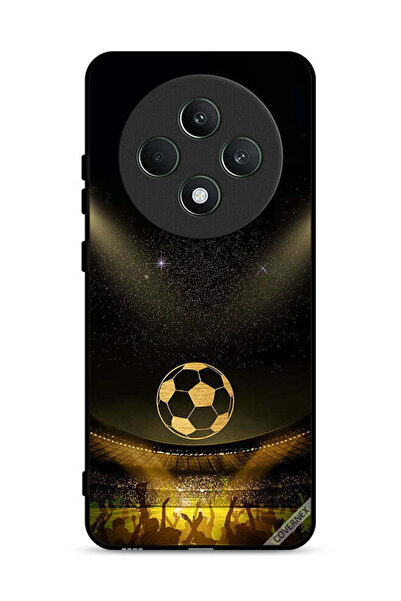 Covernex غطاء حماية لهاتف Oppo Reno12 F 4G، أسود، بخلفية فيلم كرة قدم كلاسيكية