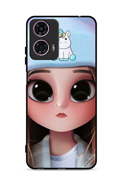 Covernex Motorola Moto G24 4G Protective Case Cover Cute Unicorn Girl