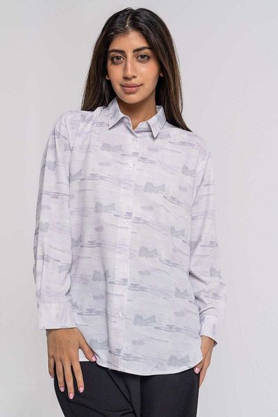 Nichii Women's Long Sleeve Printed Shirt