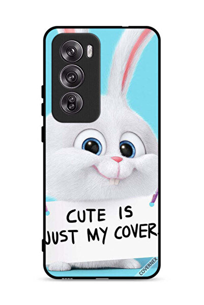 Covernex غطاء حماية لهاتف Oppo Reno12 Pro 5G، أرنب لطيف هو مجرد غطاء لي