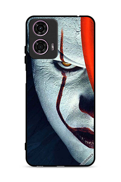 Covernex غطاء حماية لهاتف موتورولا موتو جي 24 4G بتصميم نصف وجه جوكر