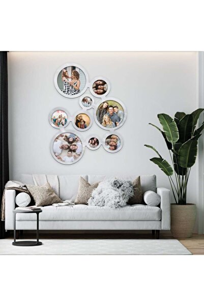 Marktna Silver acrylic panel with frame pattern