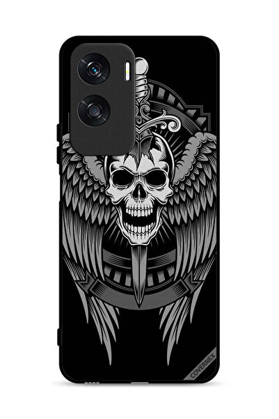 Covernex غطاء حماية لهاتف Honor X50i 5G برسومات جمجمة وأجنحة نسر