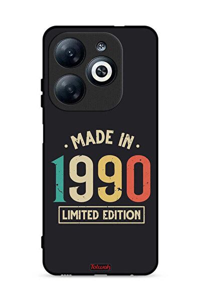 Tolwak غطاء حماية لهاتف Infinix Smart 8 4G، إصدار محدود، صنع عام 1990