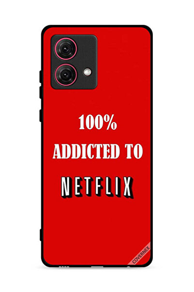 Covernex غطاء حماية لهاتف موتورولا موتو جي 84 5 جي، مدمن على نتفليكس بنسبة 100%