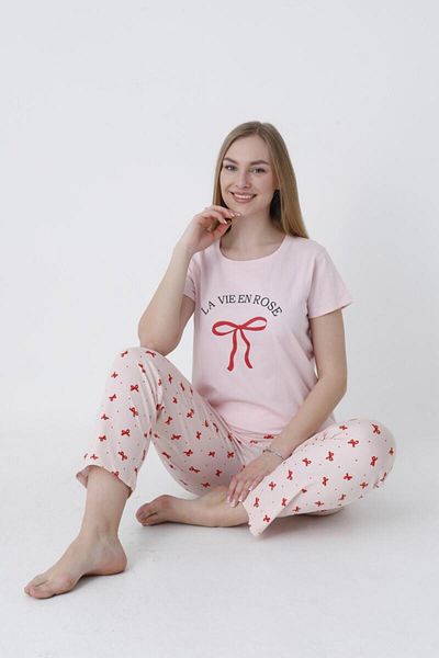 NBB 100% Cotton Women's Salmon Pajamas Suit