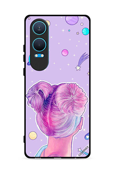 Covernex غطاء حماية لهاتف OnePlus Nord CE4 Lite 5G برسومات فتاة ونجوم الفضاء