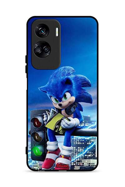 Tolwak غطاء حماية لهاتف Honor 90 Lite 5G بطبعة Sonic Reading