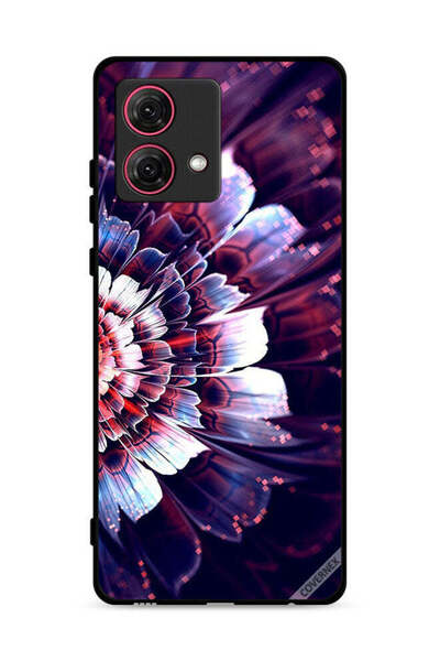 Covernex غطاء حماية لهاتف موتورولا موتو جي 84 5 جي مع زهرة كبيرة عاكسة على ال...