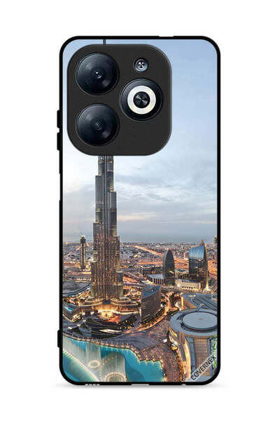 Covernex غطاء حماية لهاتف إنفينيكس سمارت 8 4G، منظر جميل لوسط مدينة دبي
