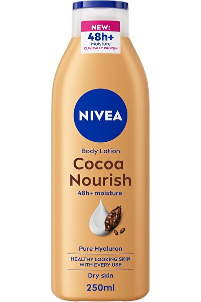 NIVEA Body Lotion for Dry Skin, Cocoa Butter with 100% Pure Hyaluron, 48H Dee...