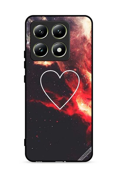Covernex غطاء حماية لهاتف شاومي 14T 5G بتصميم قلب في الفضاء