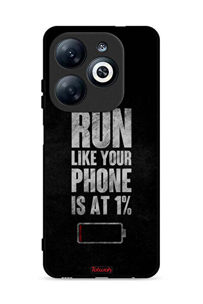 Tolwak غطاء حماية لهاتف Infinix Smart 8 4G، اركض كما لو كان هاتفك يعمل بنسبة 1%
