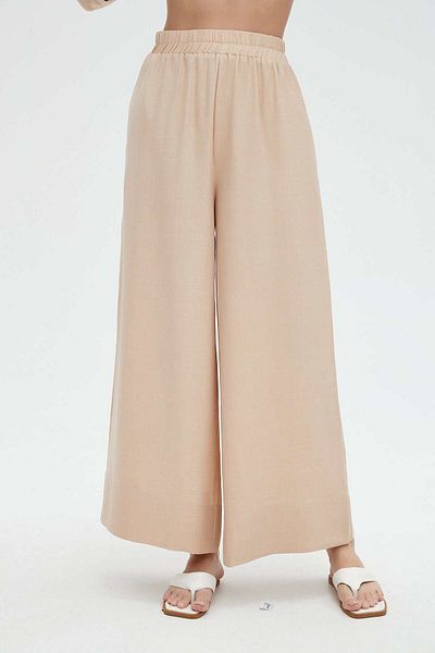 Nichii Women's Wide-Leg Long Trousers - Solid Color