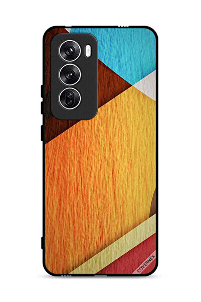 Covernex غطاء حماية لهاتف Oppo Reno12 5G بنقشة خشبية