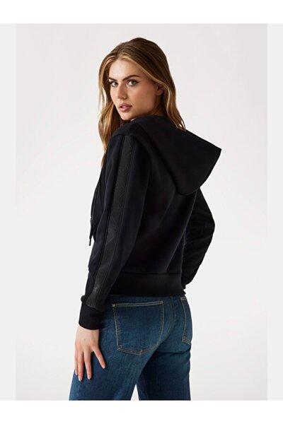 Guess New Hooded Kadın Scuba Sweatshirt