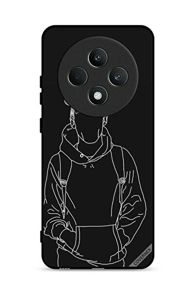 Covernex غطاء حماية لهاتف Oppo Reno12 F 5G، رسم لشخصية فتى جاكيت