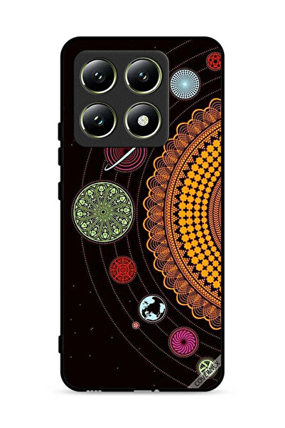 Covernex غطاء حماية لهاتف شاومي 14T 5G بنقشة فن النظام الشمسي ماندالا