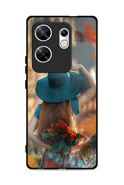 Covernex غطاء حماية لهاتف Infinix Zero 30 4G، قبعة فتاة تخفي أوراق الحب