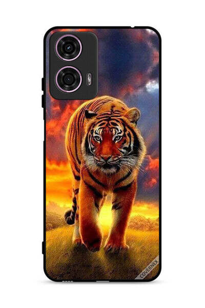 Covernex غطاء حماية لهاتف موتورولا موتو جي 24 4G بتصميم الفهد المتحرك