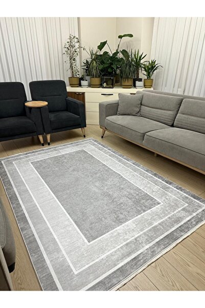 ALLGELSİN Yıkanabilir Kaymaz Taban Salon ve Oturma odası Halısı 4m Dört Metre...