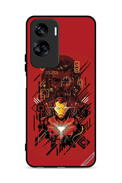 Covernex غطاء حماية لهاتف Honor 90 Lite 5G برسومات الرجل الحديدي