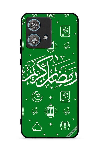 Covernex Motorola Edge 40 Neo 5G Protective Case Cover Ramadan Kareem Green