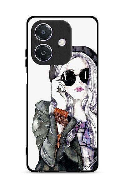 Covernex غطاء حماية لهاتف Oppo A3 5G بتصميم فتاة لطيفة وأنيقة