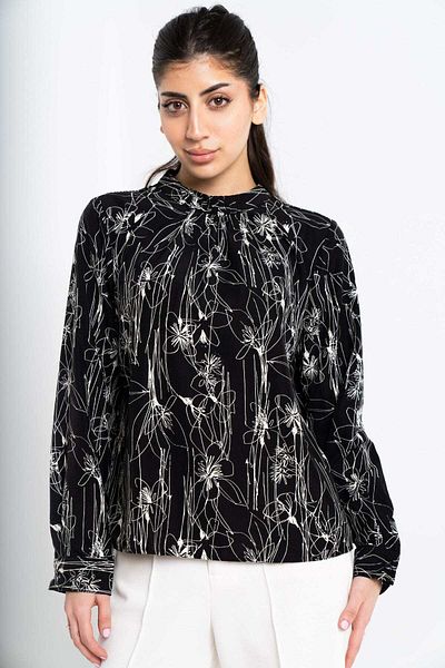 Nichii Floral Long Sleeve Women's Top
