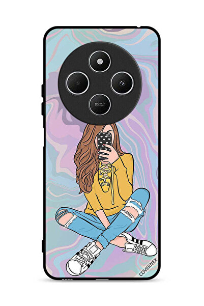 Covernex غطاء حماية لهاتف شاومي ريدمي 14R 5G، فتاة تلتقط صورة