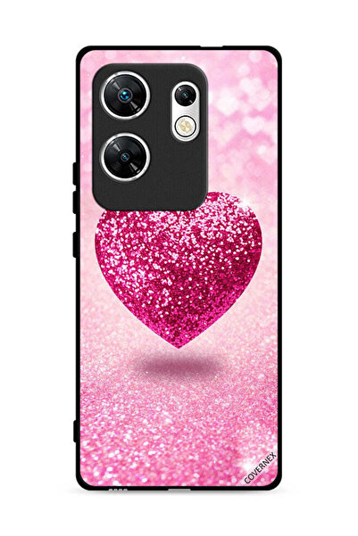 Covernex غطاء حماية لهاتف Infinix Zero 30 4G بنقشة قلب لامعة