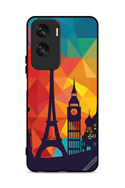 Covernex غطاء حماية لهاتف Honor X50i 5G بنقشة باريس الملونة