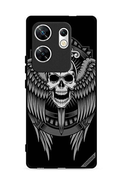 Covernex غطاء حماية لهاتف Infinix Zero 30 4G بتصميم جمجمة وأجنحة نسر