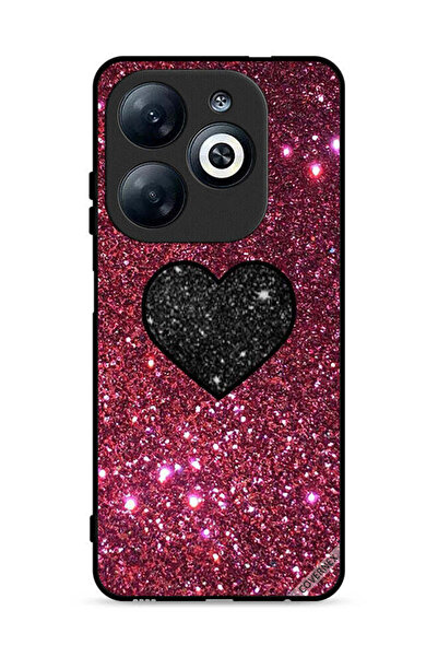 Covernex غطاء حماية لهاتف إنفينيكس سمارت 8 4G بتصميم قلب لامع