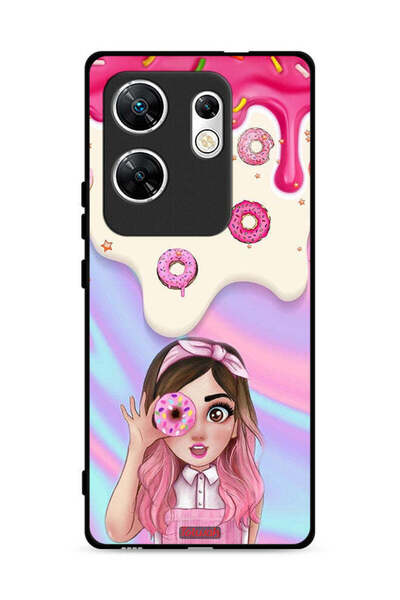 Tolwak غطاء حماية لهاتف Infinix Zero 30 4G يحمل صورة دونات