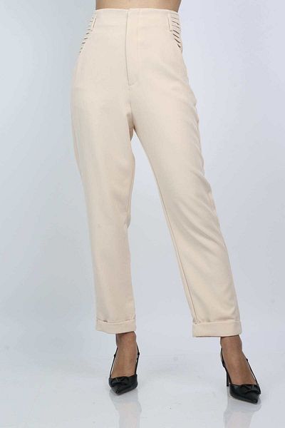 Nichii Women's Classic High-Waist Long Trousers