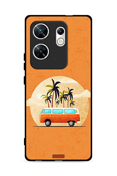 Tolwak غطاء حماية لهاتف Infinix Zero 30 4G برسومات حافلة فنية